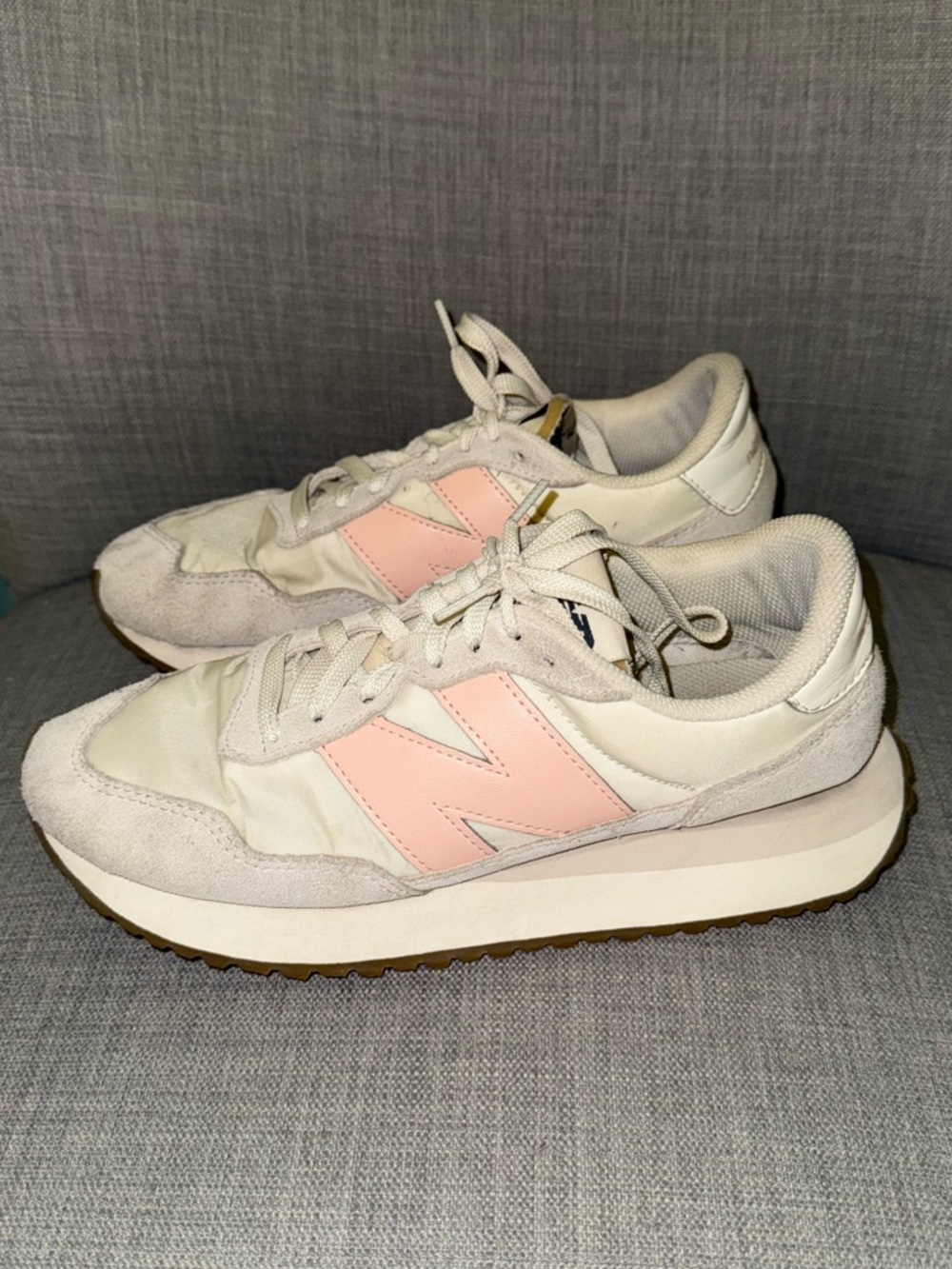 New Balance 237 sneakers grey/pink women's 9